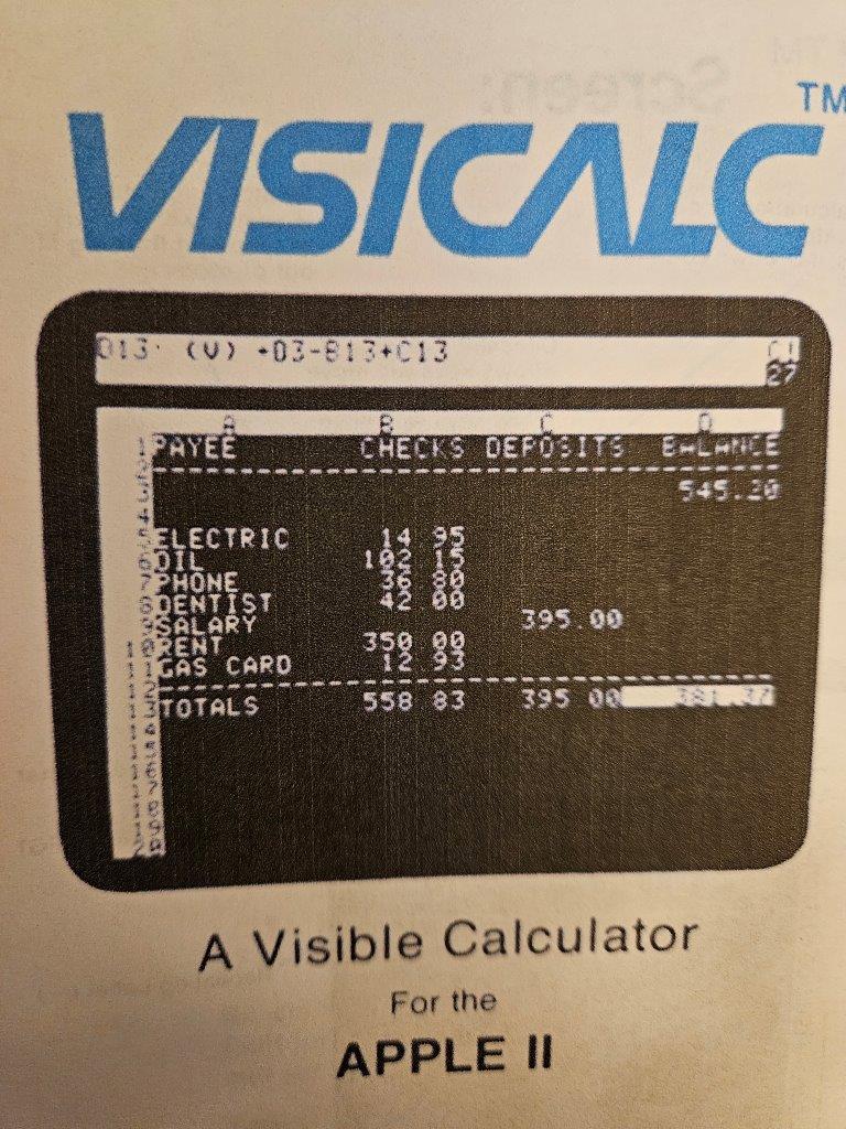 VisiCalc, the First Spreadsheet Software